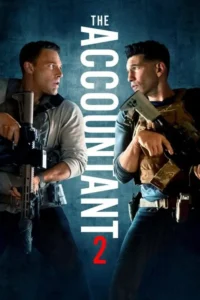 The Accountant 2 Movie Poster: Two men holding guns and looking at each other